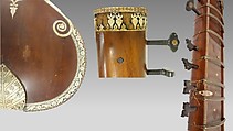 Sitar, Unknown  , India, Wood, gourd, ivory, metal, Indian